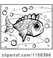 Poster, Art Print Of Black And White Fish In Bubbly Water