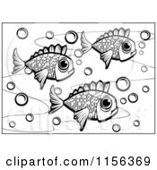 Poster, Art Print Of Black And White School Of Fish