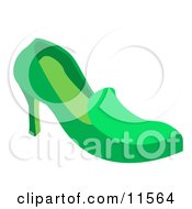 Green High Heel Shoe