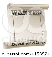 Wanted Dead Or Alive Poster With Bullet Holes