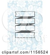 Poster, Art Print Of Banner Over Blue And White Floral