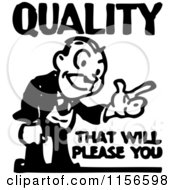 Clipart Of A Black And White Retro Quality That Will Please You Man Royalty Free Vector Clipart