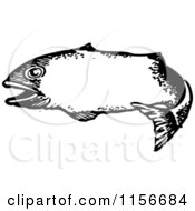Poster, Art Print Of Black And White Retro Fish Frame