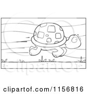 Poster, Art Print Of Black And White Fast Tortoise Speeding By