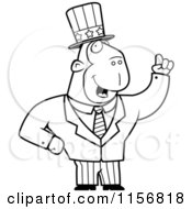 Poster, Art Print Of Black And White Uncle Sam Ape In A Suit