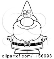 Poster, Art Print Of Black And White Gnome