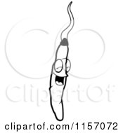 Poster, Art Print Of Black And White Happy Smiling Doobie Character