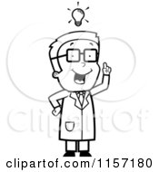 Poster, Art Print Of Black And White Smart Scientist Boy