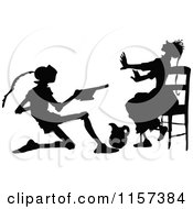 Poster, Art Print Of Silhouetted Kneeling Knight And Woman