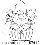 Poster, Art Print Of Black And White Plump Fairy Godmother