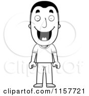 Poster, Art Print Of Black And White Happy Man