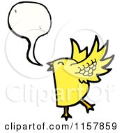 Poster, Art Print Of Talking Yellow Bird