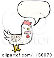 Poster, Art Print Of Talking White Chicken