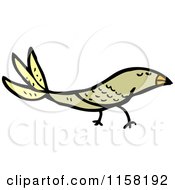 Cartoon Of A Bird Royalty Free Vector Illustration