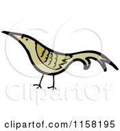 Cartoon Of A Bird Royalty Free Vector Illustration