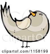 Cartoon Of A Bird Royalty Free Vector Illustration