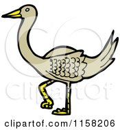 Cartoon Of A Bird Royalty Free Vector Illustration