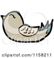 Cartoon Of A Bird Royalty Free Vector Illustration