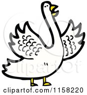 Cartoon Of A Pigeon Royalty Free Vector Illustration