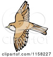 Cartoon Of A Bird Royalty Free Vector Illustration