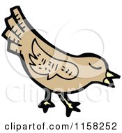 Cartoon Of A Bird Royalty Free Vector Illustration