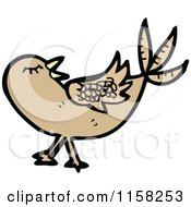 Cartoon Of A Bird Royalty Free Vector Illustration