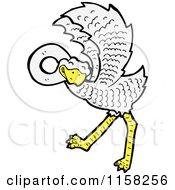 Cartoon Of A Bird Royalty Free Vector Illustration