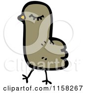 Cartoon Of A Bird Royalty Free Vector Illustration