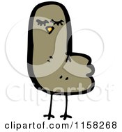 Cartoon Of A Bird Royalty Free Vector Illustration