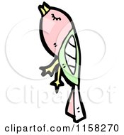 Cartoon Of A Bird Royalty Free Vector Illustration