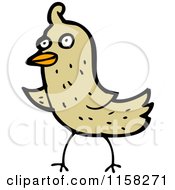 Cartoon Of A Bird Royalty Free Vector Illustration