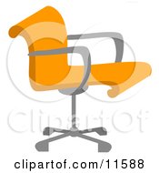 Poster, Art Print Of Orange Desk Chair