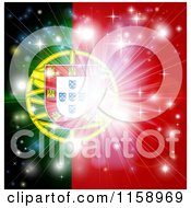 Poster, Art Print Of Firework Burst Over A Portugal Flag