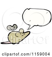 Cartoon Of A Talking Wind Up Toy Mouse Royalty Free Vector Illustration