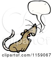 Poster, Art Print Of Talking Mouse Or Rat