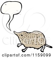 Cartoon Of A Talking Mouse Royalty Free Vector Illustration