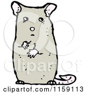 Cartoon Of A Mouse Royalty Free Vector Illustration