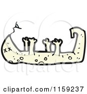 Cartoon Of A Dead Lizard Royalty Free Vector Illustration