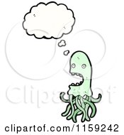 Poster, Art Print Of Thinking Green Jellyfish