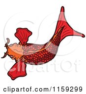 Poster, Art Print Of Red Koi Fish