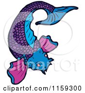 Poster, Art Print Of Purple Koi Fish