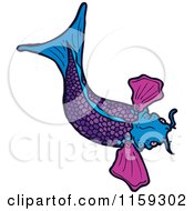 Poster, Art Print Of Purple Koi Fish