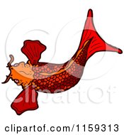Poster, Art Print Of Red Koi Fish