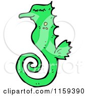 Poster, Art Print Of Green Seahorse