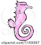 Poster, Art Print Of Pink Seahorse