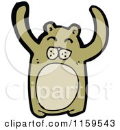 Cartoon Of A Bear Royalty Free Vector Illustration