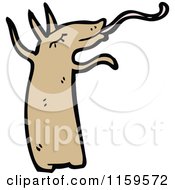Cartoon Of An Anteater Royalty Free Vector Illustration by lineartestpilot