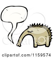 Cartoon Of A Talking Anteater Royalty Free Vector Illustration by lineartestpilot