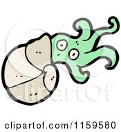 Cartoon Of A Nautilus Royalty Free Vector Illustration by lineartestpilot