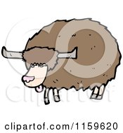Cartoon Of An Ox Royalty Free Vector Illustration by lineartestpilot
